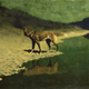 Moonlight, Wolf by Frederic Remington, 1909